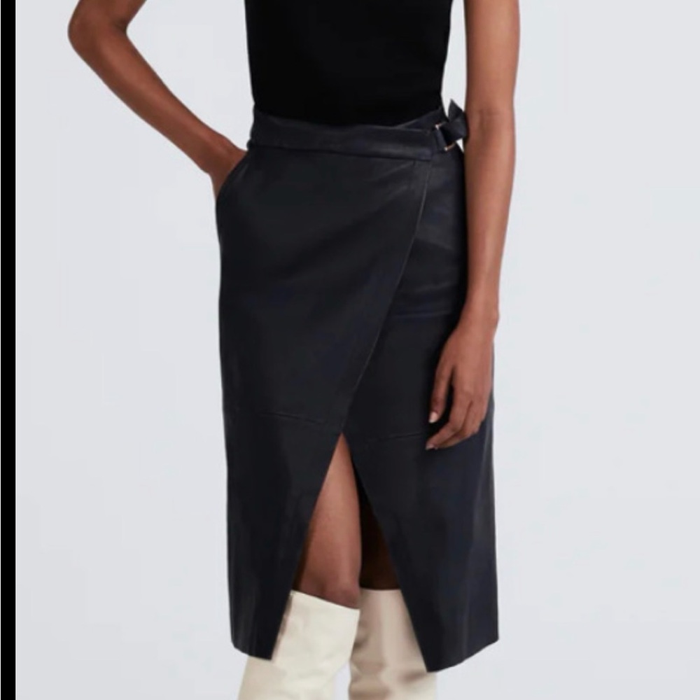 Derek Lam Elegant Black Asymmetrical Skirt